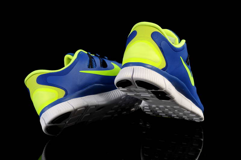 Nike Free Run 5.0 V2 Mens Running Shoes New Breathable Blue Olive Green (4)